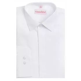   Elegantna slim košulja za dječake s dugim rukavima, materijal OXFORD model KSZ10, visina 152 cm, obujam ovratnika 34 cm. Izrađena od 80% pamuka i 20% poliestera, ova košulja nudi vrhunsku udobnost i s