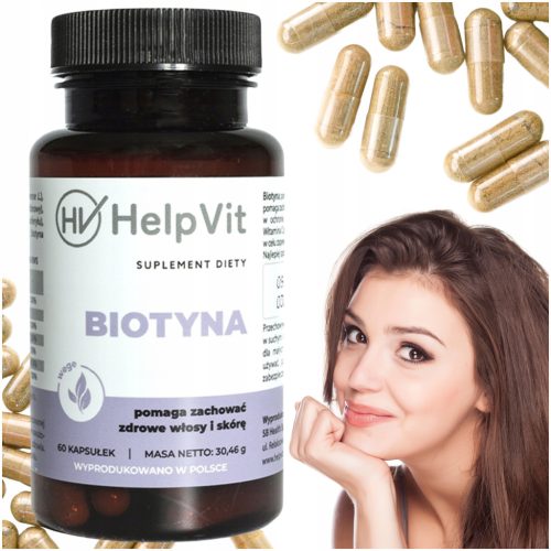 Kapsule HelpVit s biotinom za jače kosu i zdravu kožu