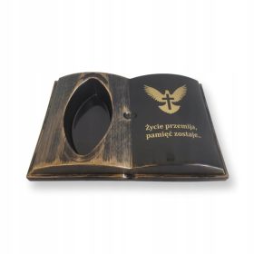 KNJIGA ZA GROB s cvjetnom oslonom za groblje