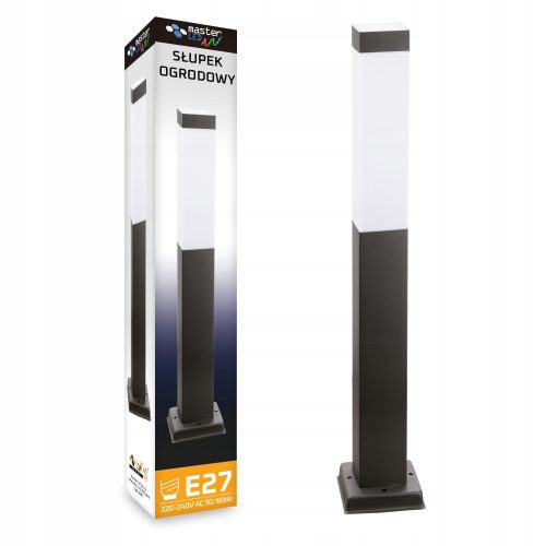 Okrugli stup svjetiljke Masterled E27, 45 cm, srebrni