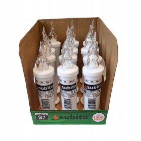  LED ULOŽAK ZA SVIJEĆE S7 BIJELI 12kom SUBITO