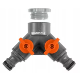   GARDENA Dvostruki Ventil 940 s Adapterom 3/4 1/2 Navojni Razdjelnik Kran za Crijevo
