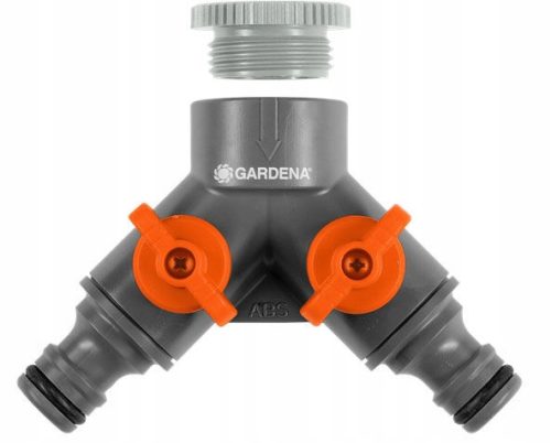 GARDENA Dvostruki Ventil 940 s Adapterom 3/4 1/2 Navojni Razdjelnik Kran za Crijevo