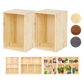   Moderni drveni regal RS6 | 45x30x30 cm | Prirodno - Kupite sada na Allegro.hr za 139,00 kn - 2XDrveni regal RS6 /45x30x30 cm/ Prirodni (14469319870). Allegro.hr - Radost kupovine i sigurnost uz Progra