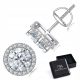Srebrne Moissanity naušnice 1.0ct 925 srebrni nitni za elegantan i sofisticiran izgled. Ove prekrasne naušnice su izrađene od srebra 925 i ukrašene Moissanitima visoke kvalitete. Moissanit je vrhunska