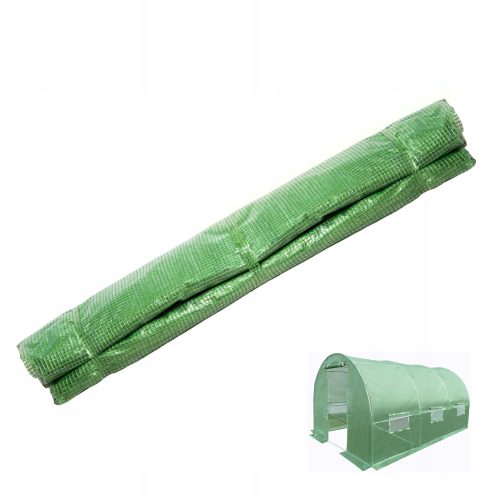 Folija za vrt - Zeleni plastenički pokrivač 10m² 400 x 250 cm UV-4