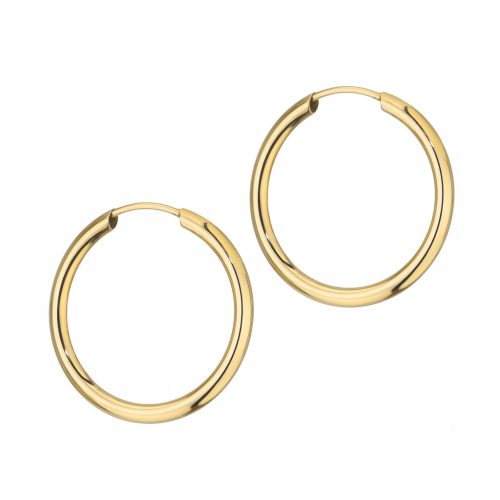PREKRASNE ZLATNE NAUŠNICE 18mm pr. 333 KREOLKI RING FELGE 8k