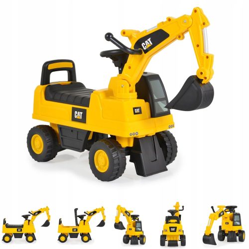 CATERPILLAR dječji bager CAT JEDZIK PULLER s pokretnom kašikom i zvukom