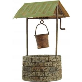  Bunar s krovom i kantom - 12 cm visok, do 9-11 cm smokve