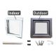 Prozor PVC Antracit Desni 50x40 500x400 Set za Prozor