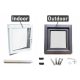 Topli antracit PVC prozor Lijevi 40x50 400x500 set
