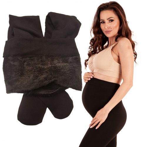 300 DEN Pamučne Trudničke Tights s Flisom