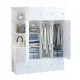 MODULARNI ORMAR S VJEŠALICOM 147 x 183 x 47 cm U BIJELOJ BOJI
