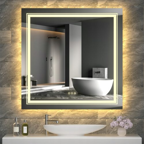 Kvadratno zidno ogledalo 800 x 800 mm