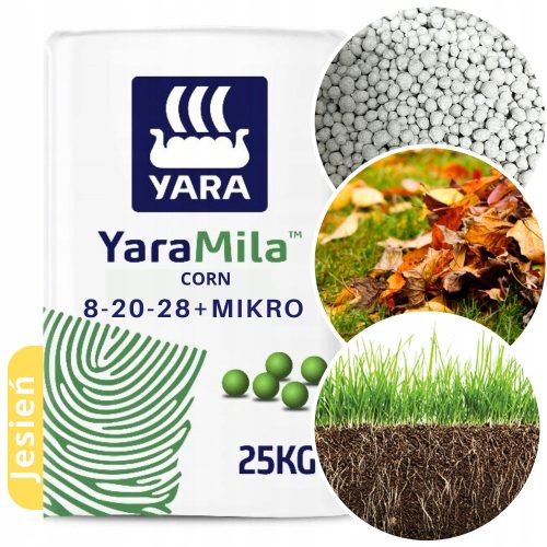  YARA MILA KUKURUZ JESENSKO GNOJIVO ZA ČETINJAČE TRAVA NPK 8-20-28 SVJEŽE GRANULE