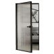 Galakor Elegantna Crna Staklena Vrata sa Aluminijskim Okvirom 88 cm