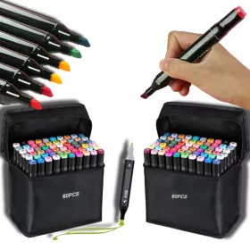    SET MARKERA ZA ALKOHOL 2 X 60KOM 120KOM OBOSTRANI TOUCH + MARKERI ZA VREĆICE