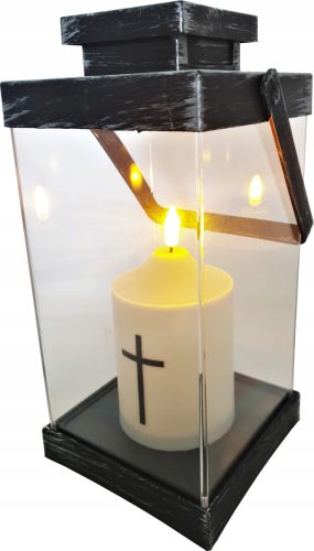 VELIKA LANTERNA S LED SVIJEĆOM NA BATERIJE, VELIKA LANTERNA + UMETAK