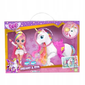   IMC Toys Cry Babies BFF Lutka Dreamy i interaktivni jednorog Rym 87798