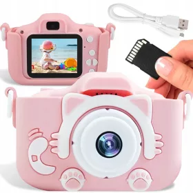   Dječja kamera Mobes POKLON ZA DIJETE IGRAČKA IGRE 5 Mpx nijanse roze