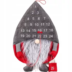    Zidni adventski kalendar, viseći na zid, Gnome, Gnome, 61x39cm