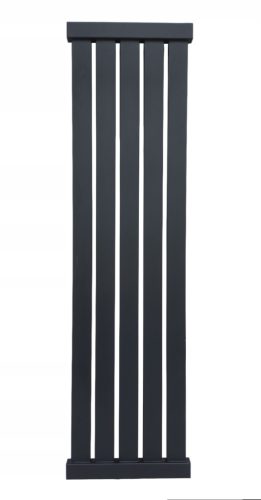 Kupaonski radijator Crna elegancija 1200 mm 467 W - Topli i elegantni kupaonski radijator visoke kvalitete idealan je dodatak vašoj kupaonici. Proizveden u Hrvatskoj, radijator DUBAJ 120/38 crne boje 