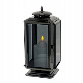 SVIJEĆA KAPELA METAL 28cm SREBRNA