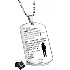   GRAVIRANI NASZYJNIK ZA SINA, PAMĆENJE, PERSONALIZIRANA OZNAKA ZA PSA