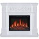 Električni podni kamin ArtiFlame TOSCANA AF23S LED s funkcijom grijanja i zvukom, bijeli, 1800 W, 106,6 x 92,5 x 37 cm