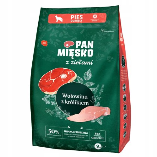  Pan Mięsko suha goveđa hrana 9 kg