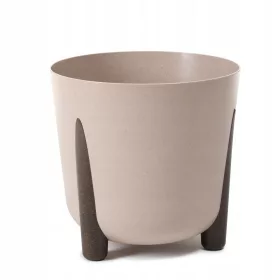    Lamela posuda za cvijeće 30 cm x 30 x 28,5 cm promjer 30 cm plastične nijanse smeđe i bež boje