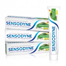   Sensodyne Herbal Fresh, biljna pasta za izbjeljivanje zuba s fluorom 75ml x3