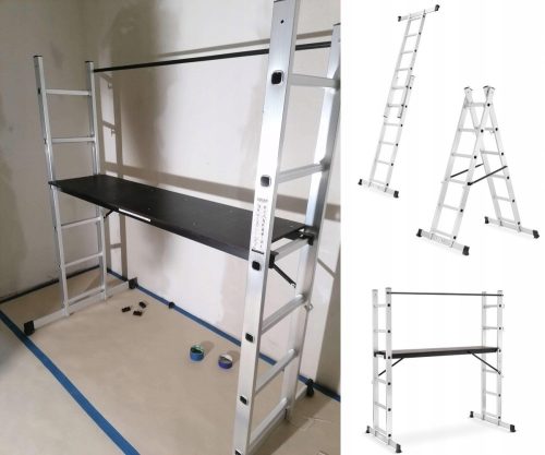 RUSNJE UNIVERZALNE 2x6 + platforma / LESTVE / LOJERSKE LESTVE 3u1