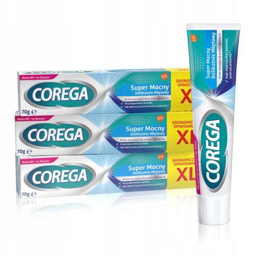 Corega Super Mocna krema za proteze s blagim okusom mente 70g