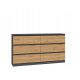  Komoda TopEshop Malwa 138 x 40 x 75 cm antracit mat