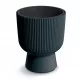 Prosperplast saksija 39 cm x 39 x 45,5 cm promjer 39 cm plastične nijanse sive i srebrne