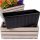  Eco Deco saksija 40 cm x 14 x 15 cm, drvo, nijanse sive i srebrne