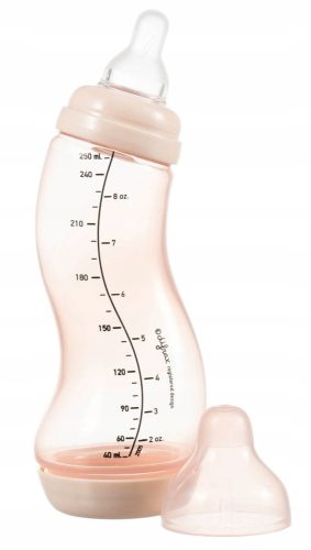 Difrax anti-kolik boca prirodna uska 250ml roza
