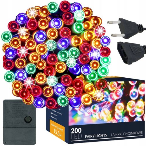 Springos svjetiljke za vanjsko božićno drvce 200 LED 16m OUT/OUT - MULTI BOŽIĆNE SVJETILJKE