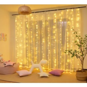  LED SVJETLOSNE ZAVJESE LAMPE 200 3X2M Topla bijela