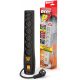 ACAR P7 Premium 5m Smart Power Strip with Surge Protection, 7 Outlets - Black
