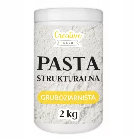   Krupnozrnasta bijela strukturna pasta za 3D strukture i efekte, 2kg