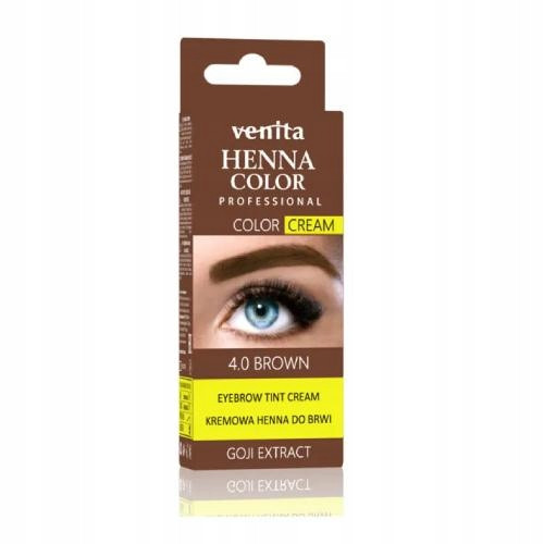 Venita Profesionalna Henna za Obrve s Ekstraktom Gojija 4.0 smeđa 15 ml