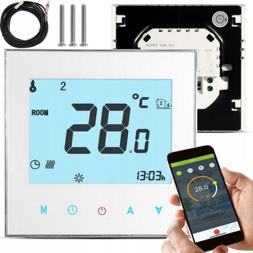 Pametni termostat za sobu Tuya Smart WiFi LCD električno grijanje Termostat za sobu Tuya Smart s LCD zaslonom pruža naprednu kontrolu klime u vašem domu. Ovaj 