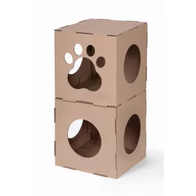    Kutija za mačke Carton+pets nijanse smeđe, kvadratna, 36 cm x 36 cm x 36 cm