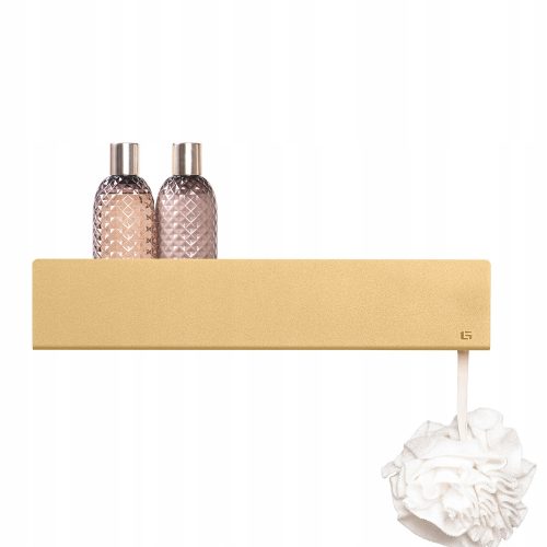 Samoljepljiva viseća kupaonska tuš polica polica 40cm Gold LOFT