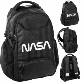   BeUniq školski ruksak s više odjeljaka, crni, višebojni, 20 l