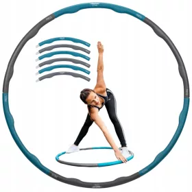   HULA HOOP AVENTO za mršavljenje s pjenastim nitnama, sklopivi 100 cm / 1,5 kg