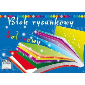    BLOK ZA CRTANJE s COLOR listovima A4 20 listova POLIGRAF set od 10 KOM.