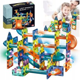    Magnetni blokovi LEOPARD magnetni blokovi lopta staza magnet set 110 kom.